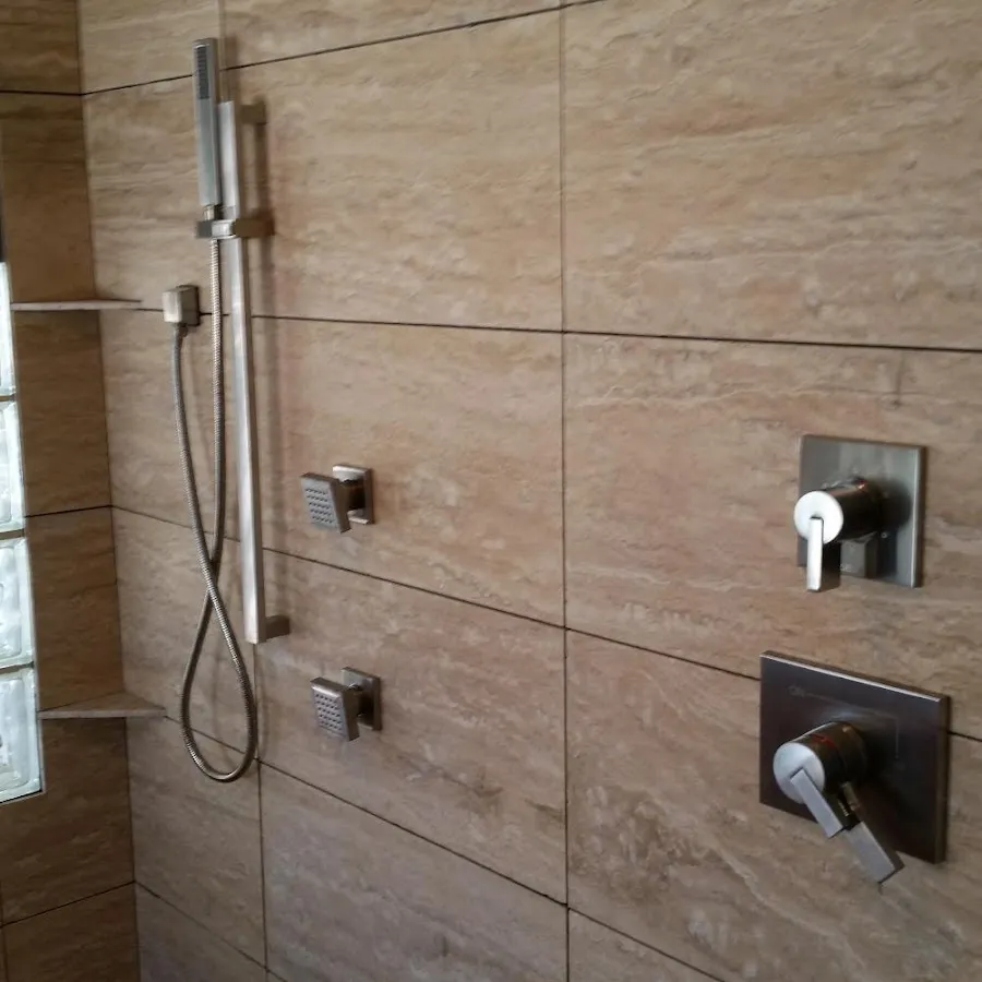Shower fixture installation for Water Heater Replacement in Zion